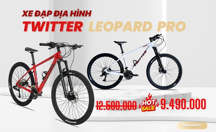 Banner xe đạp địa hình twitter Leopard pro