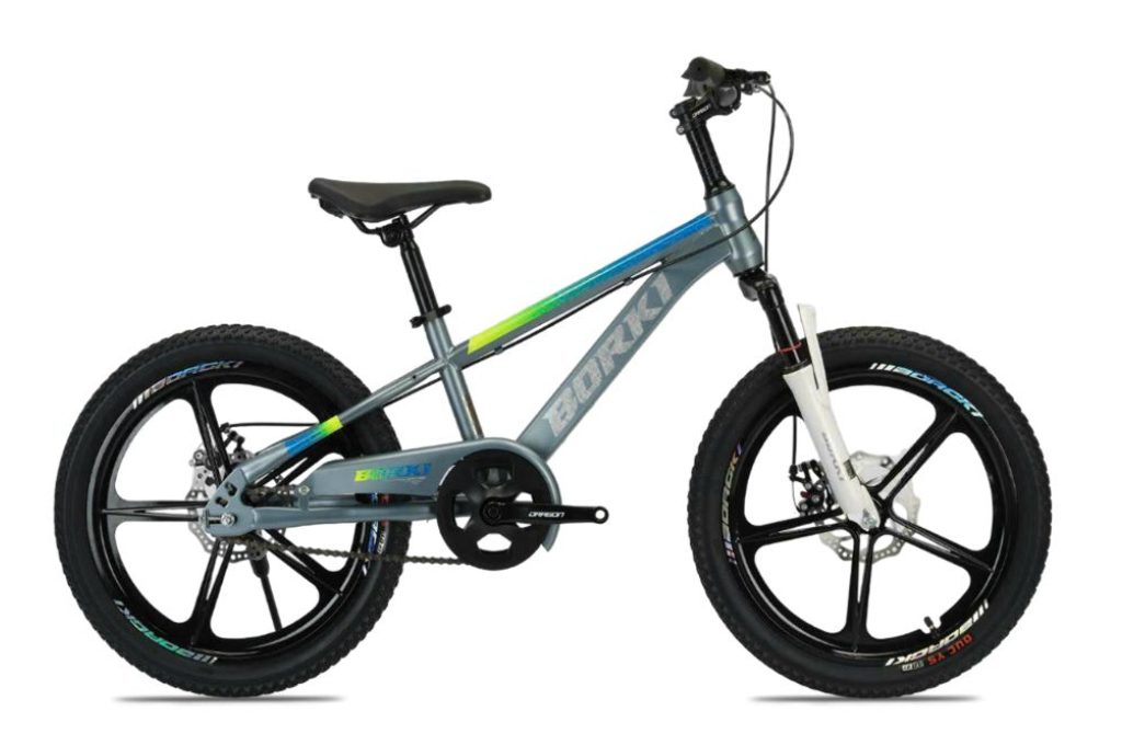 Xe đạp địa hình MTB trẻ em Borgki sử dụng phuộc giảm xóc hiệu quả