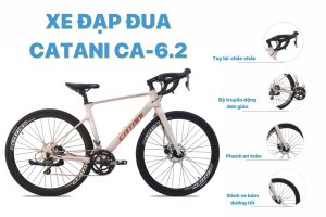 Xe đạp đua Catani CA-6.2 thiết kế hiện đại