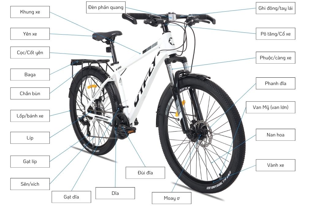 Xe đạp DTFLY mang phong cách thể thao, phù hợp cho những ai yêu thích sự năng động, trẻ trung.