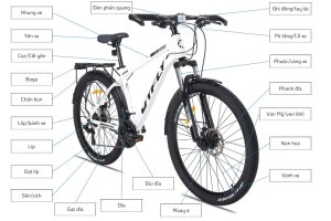 Xe đạp DTFLY mang phong cách thể thao, phù hợp cho những ai yêu thích sự năng động, trẻ trung.