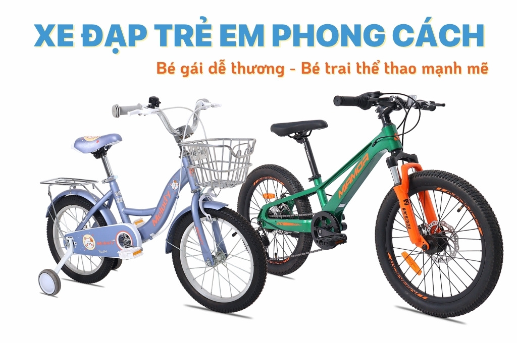 Xe đạp trẻ em thiết kế phong cách 