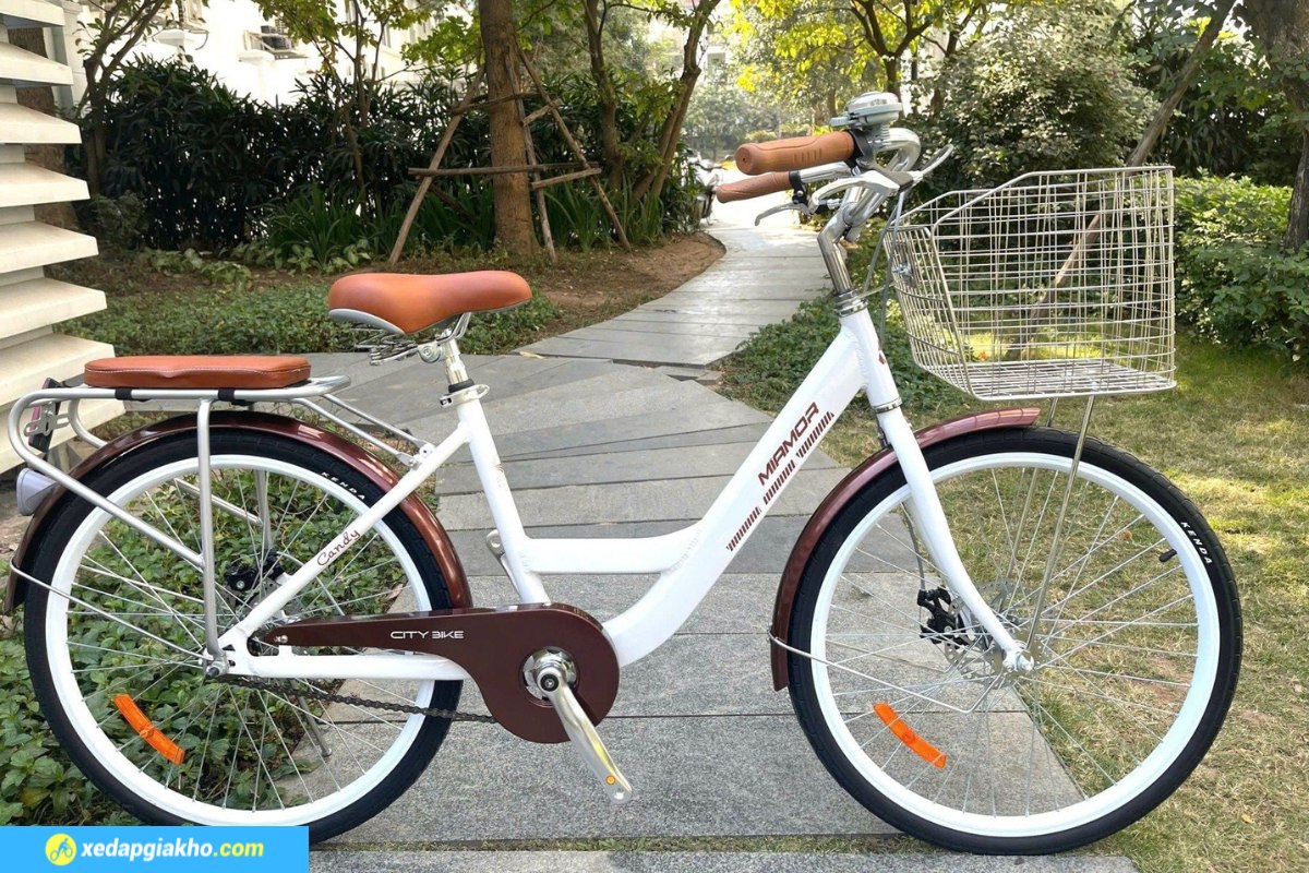 Xe Đạp Nữ Miamor Candy 24 Inch 3 Xe Đạp Nữ Miamor Candy 24 Inch Màu Trắng