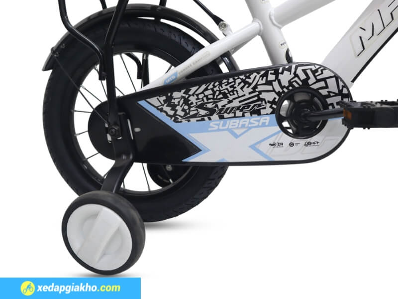 Xe Đạp Trẻ Em Bé Trai Max Bike Subasa 2 14 Inch 16 Bánh xe có rãnh sâu chống trượt và kèm theo bánh phụ hỗ trợ