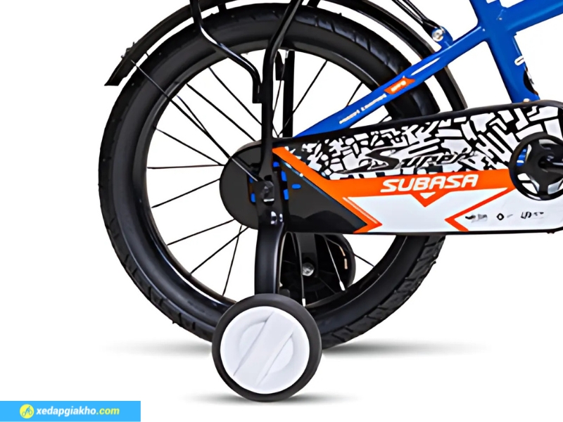 Xe Đạp Trẻ Em Bé Trai Max Bike Subasa 3 16 Inch 13 Thiết kế bộ bánh bắt mắt và có bánh phụ hỗ trợ