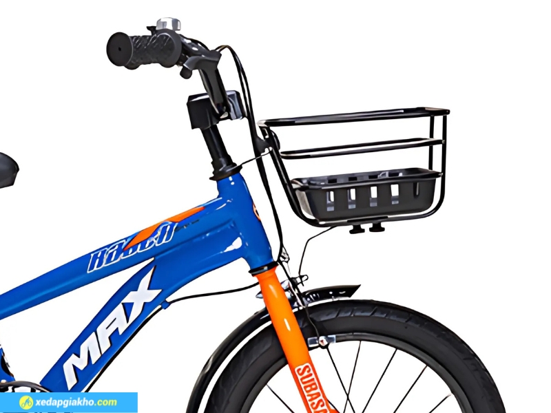 Xe Đạp Trẻ Em Bé Trai Max Bike Subasa 3 16 Inch 11 Khung sườn xe thiết kế chắc chắn và trang bị giỏ xe tiện lợi cho bé