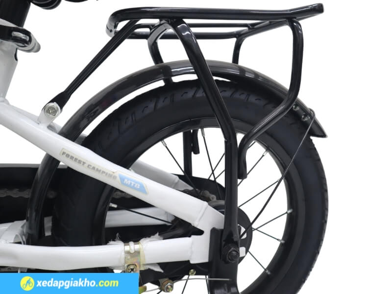 Xe Đạp Trẻ Em Bé Trai Max Bike Subasa 2 14 Inch 17 Yên xe có thêm baga có thể chở đồ nhẹ hoặc bố mẹ cầm hỗ trợ bé tập đạp xe