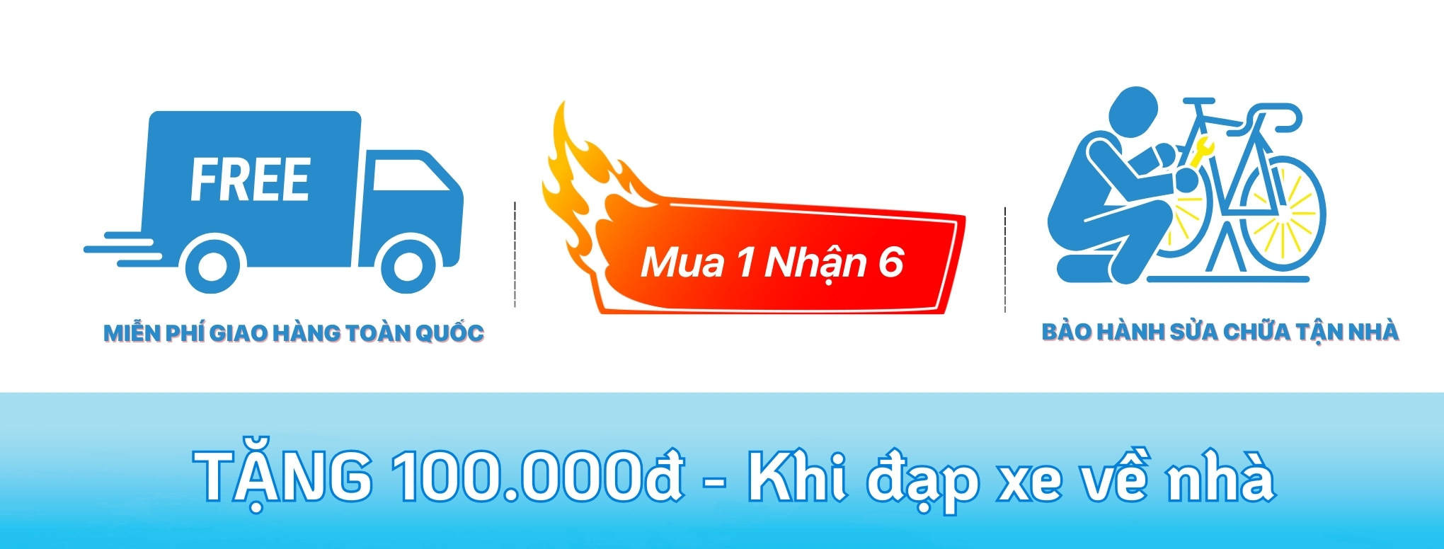 Đạp Xe Về Nhận Ngay Voucher 100.000đ
