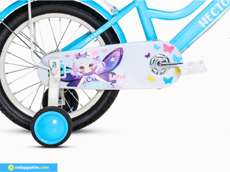 Xe Đạp Trẻ Em Bé Gái Hector Luna 14 Inch 16 Bộ chuyển động của êm ái, mượt mà