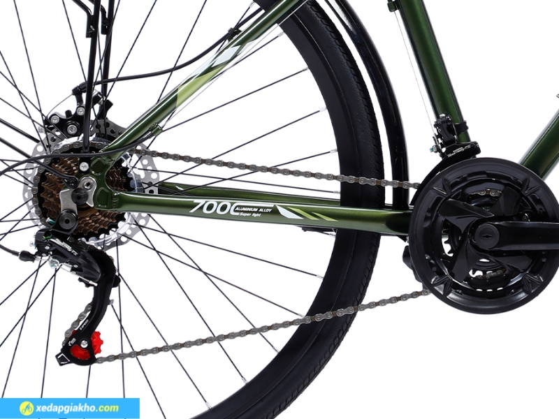 Xe Touring Max Bike Star 2 - Khung Nhôm, Shimano Tourney 12 Bộ truyền động Shimano Tourney tùy chỉnh tốc độc với cung đường