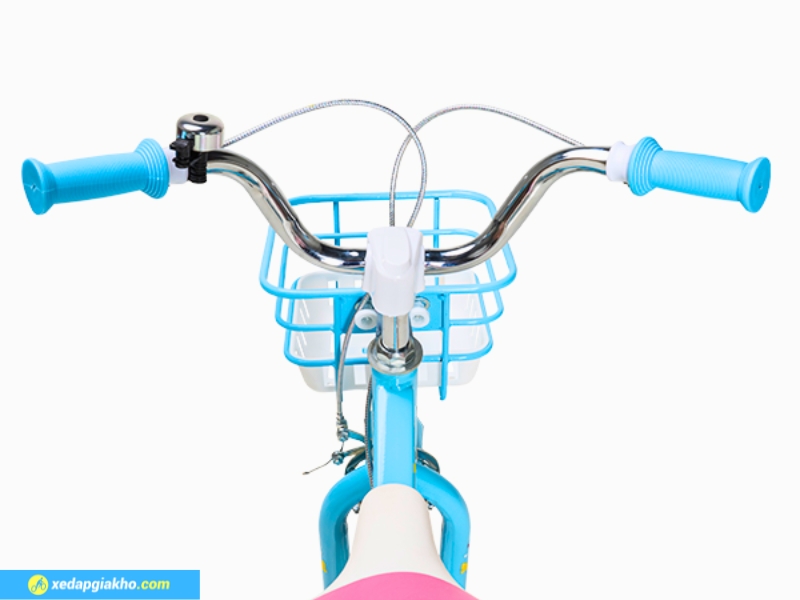 Xe Đạp Trẻ Em Bé Gái Hector Luna 14 Inch 14 Ghi đông dạng chữ U tạo cảm giác thoải mái khi lái