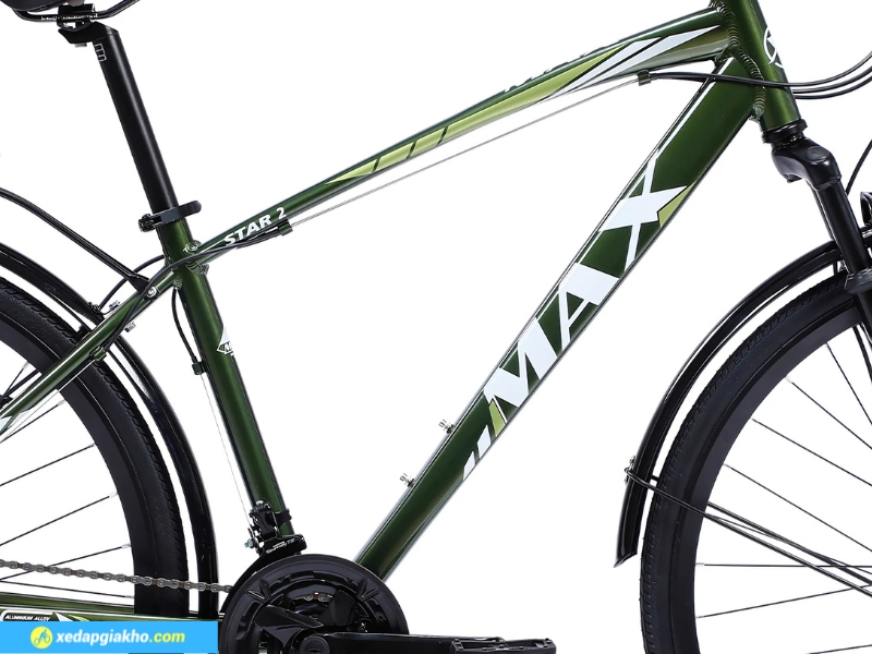 Xe Touring Max Bike Star 2 - Khung Nhôm, Shimano Tourney 9 Khung sườn thiết kế hợp kim nhôm cao cấp, gọn nhẹ
