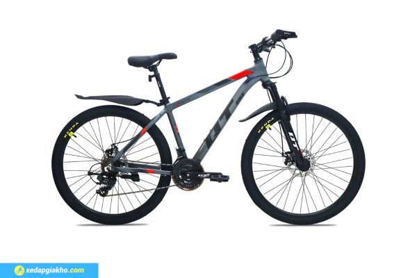 Xe Dap Dia Hinh MTB QT Bike QT370 27.5 Inch Khung Nhom Mau Ghi Do 2