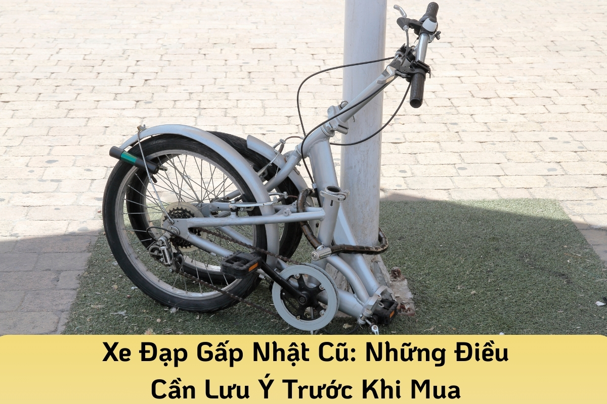 Xe đạp gấp Nhật cũ đảm bảo, an toàn