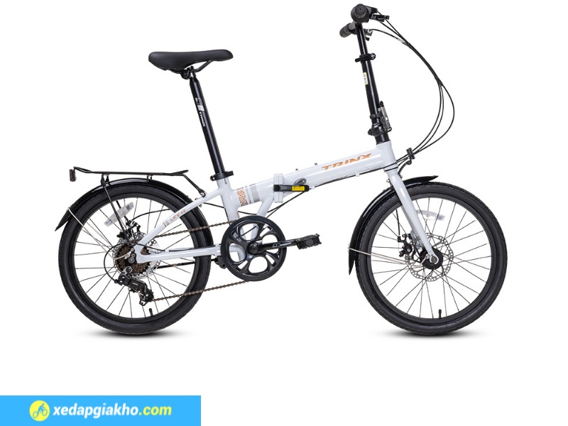 Hệ thống phanh cơ, an toàn của xe đạp gấp Trinx Life 2.2 20 Inch