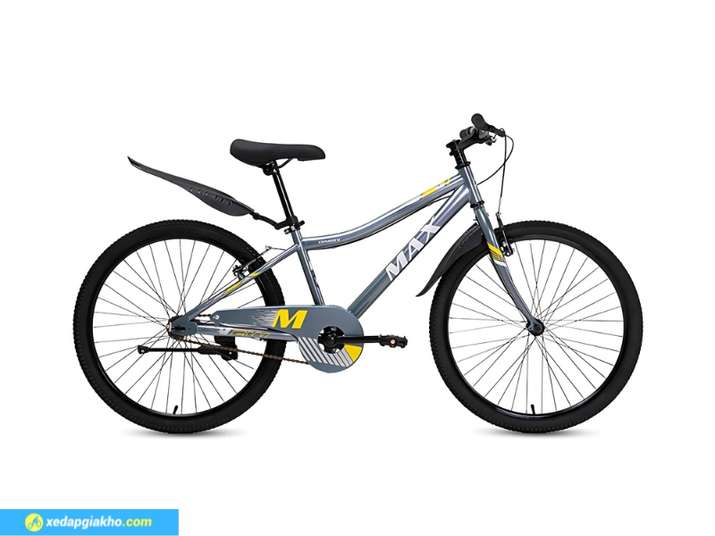 Xe Đạp Thể Thao Max Bike Chubby 3 24 Inch-Màu Xám Xi Măng