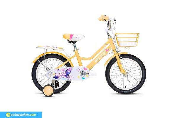 Xe Đạp Trẻ Em Bé Gái Hector Luna 14 Inch Màu Vàng