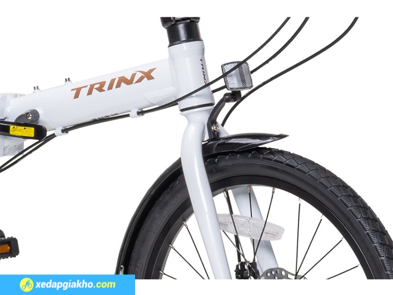 Lốp xe đạp gấp Trinx Life 2.2 có kích thước bánh 20x1.75 gọn nhẹ, ổn định