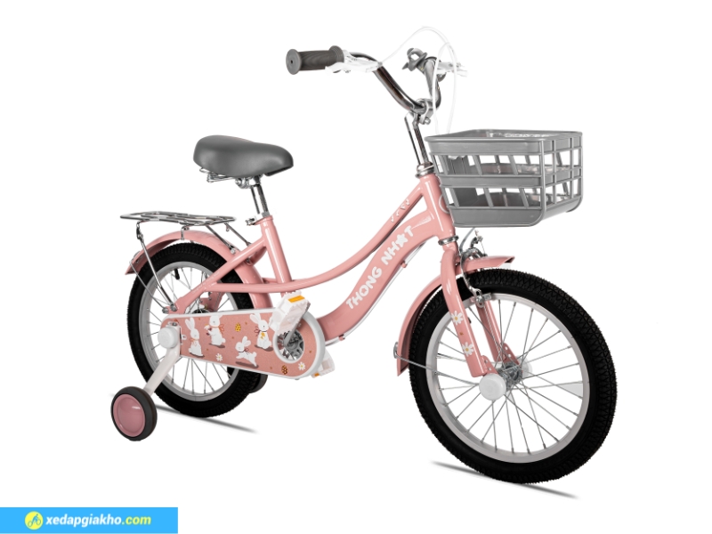 Xe Đạp Trẻ Em Bé Gái Thống Nhất Bunny 12 Inch 13 Lốp xe bám đừng chắc chắn - thiết kế bánh phụ tiện lợi cho bé