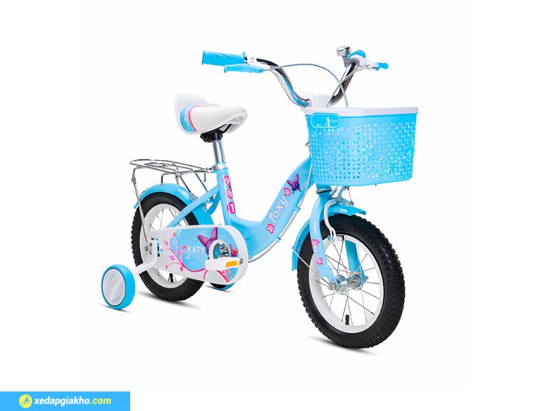 Xe Đạp Trẻ Em Bé Gái Foxy Katy 1 12 Inch 13 Bánh xe lốp rộng, êm ái