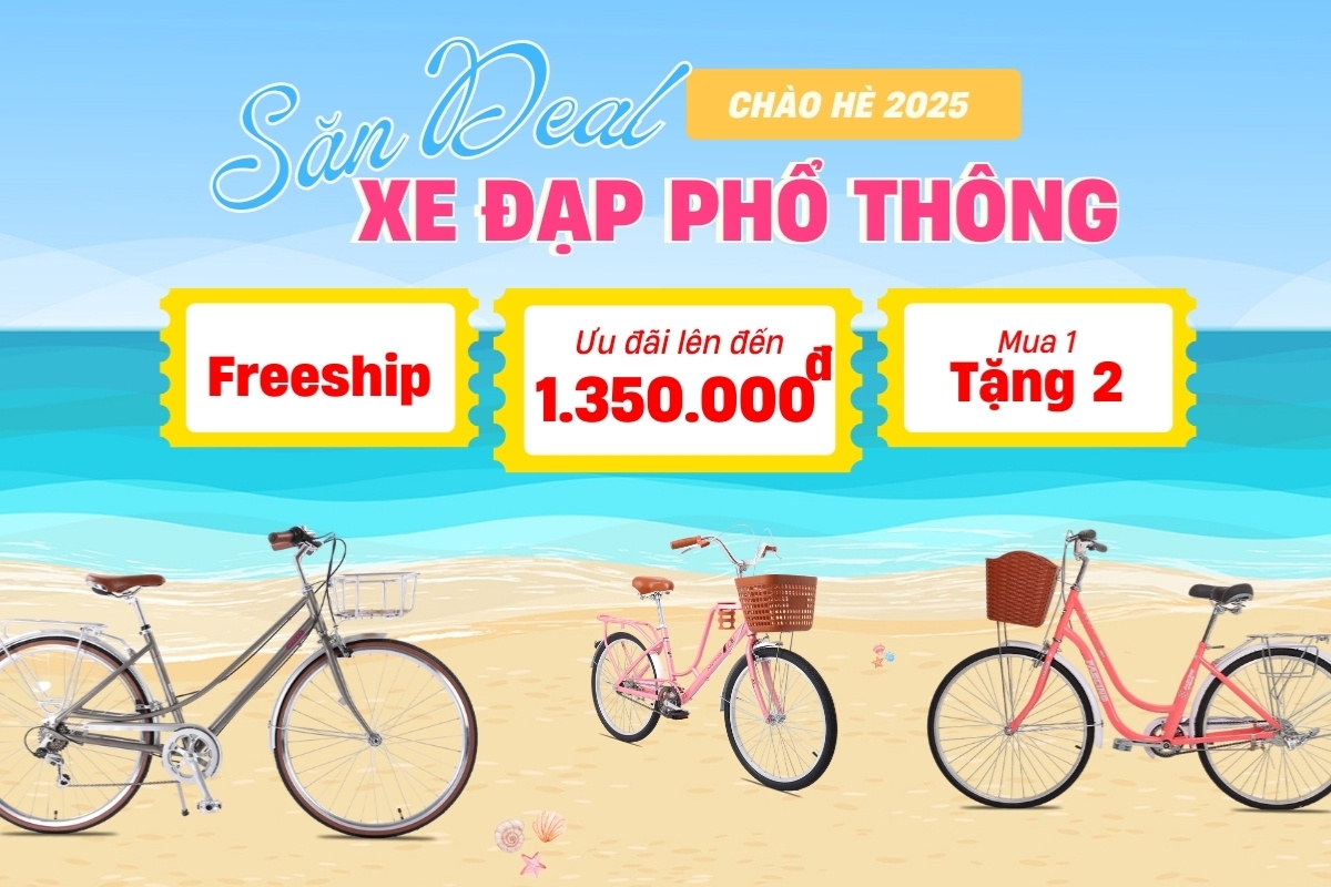 Chào Hè Cực Cháy Với Ưu Đãi Xe Đạp Nữ Đẹp Giá Rẻ 2 Ưu đãi mùa hè khi mua xe đạp nữ đẹp tại cửa hàng Xe Đạp Giá Kho