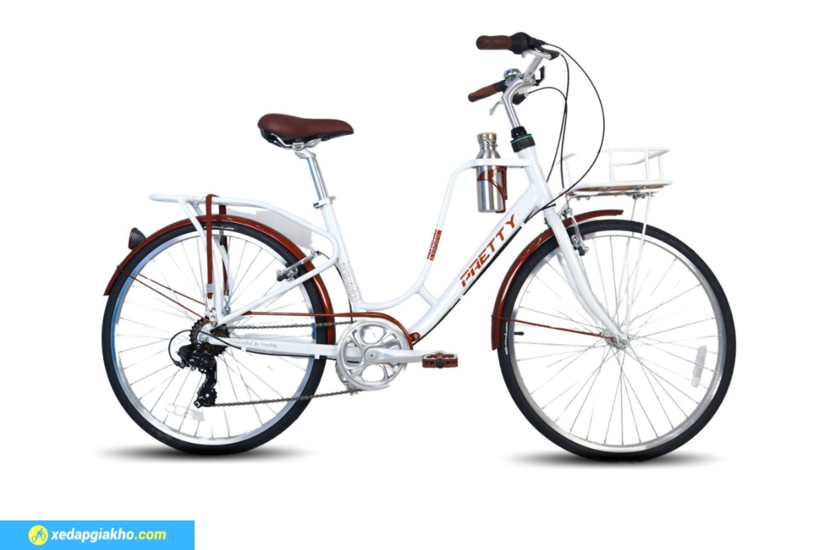 Chào Hè Cực Cháy Với Ưu Đãi Xe Đạp Nữ Đẹp Giá Rẻ 38 Xe đạp nữ đẹp Pretty Latte V 26 inch dáng thấp, nhẹ, dễ dùng