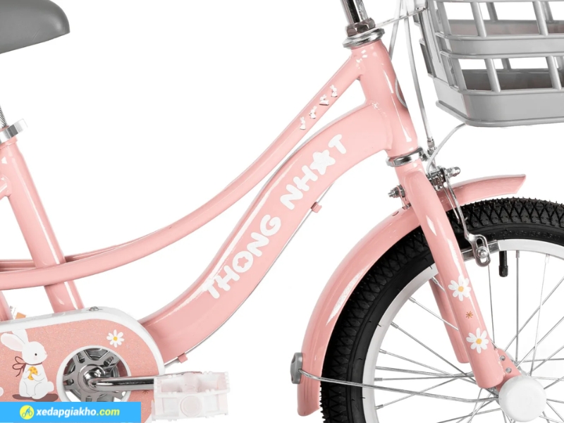 Xe Đạp Trẻ Em Bé Gái Thống Nhất Bunny 12 Inch 9 Xe đạp thiết kế khung hợp kim thép cứng cáp, chắc chắn
