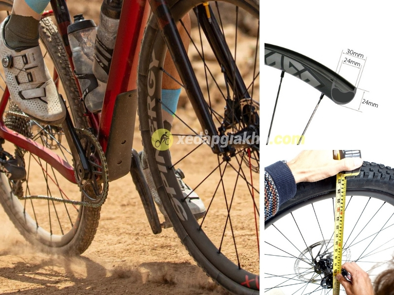 Mountain Bike Là Gì Và Nó Khác Gì So Với Xe Đạp Thông Thường? 6 Bộ lốp xe MTB sẽ rộng hơn kích thước xe đạp thường, thường sử dụng đơn vị Inch để đo lường