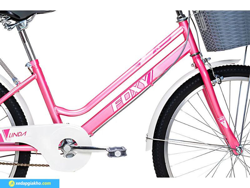 Xe Đạp Nữ Foxy Linda 3 24 Inch 7 Khung xe được thiết kế mềm mại