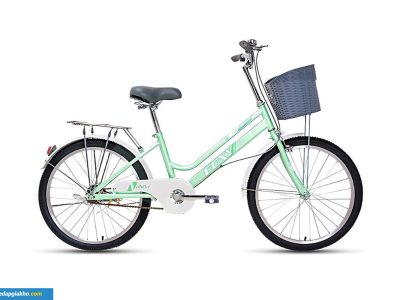 Xe Đạp Nữ Foxy Linda 3 24 Inch Màu Xanh Lá