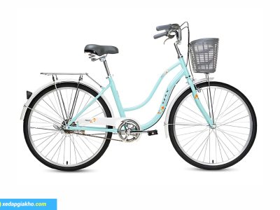 Xe Đạp Nữ Max Bike Mindy 3 26 Inch màu xanh mint