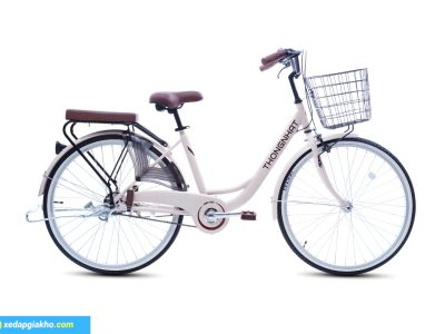 Xe Đạp Nữ Thống Nhất LD 26 Inch Màu Kem