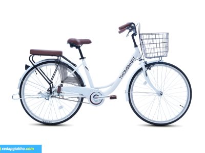 Xe Đạp Nữ Thống Nhất LD 26 Inch Màu Trắng