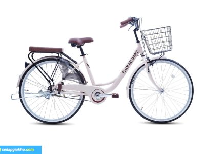 Xe đạp nữ Thống Nhất LD 26 Inch màu kem