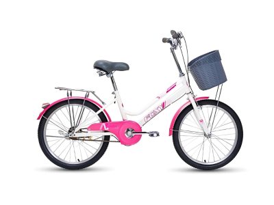 Xe Đạp Phổ Thông Foxy Linda 3 24 inch màu trắng