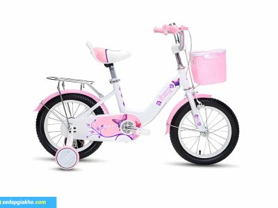 Xe Đạp Trẻ Em Bé Gái Foxy Katy 2 14 Inch màu trắng