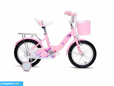 Xe Đạp Trẻ Em Bé Gái Foxy Katy 2 14 Inch màu hồng