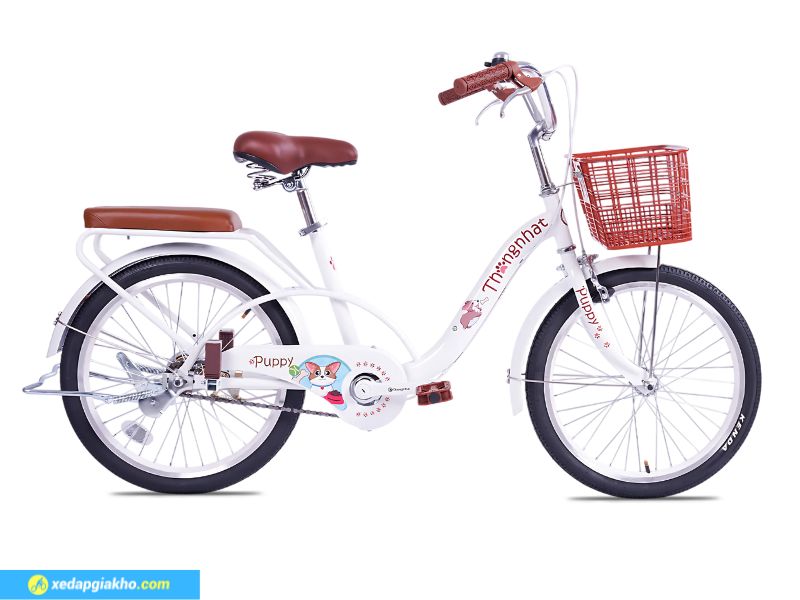 Xe Đạp Trẻ Em Bé Gái Thống Nhất Puppy 20 Inch 13 Xe đạp với hệ thống phanh nhạy bén, lốp bám đường chắc chắn, yên xe êm ái