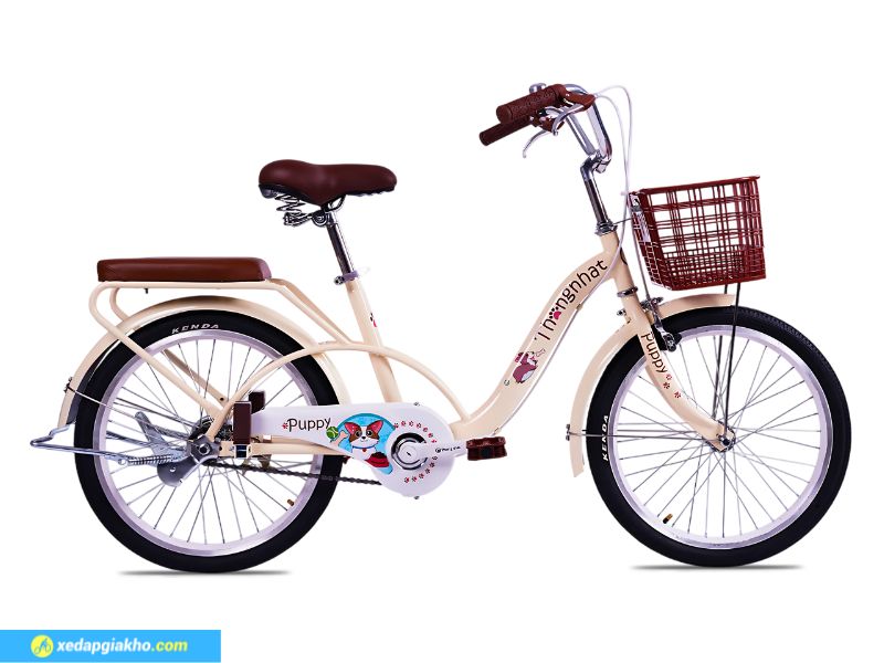 Xe Đạp Trẻ Em Bé Gái Thống Nhất Puppy 20 Inch 12 Thiết kế đa dạng màu sắc nữ tính cùng với họa tiết hoạt hình cute