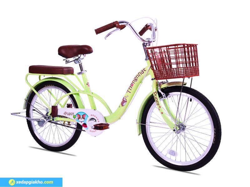 Xe Đạp Trẻ Em Bé Gái Thống Nhất Puppy 20 Inch 10 Xe đạp trẻ em bé gái Thống Nhất Puppy 20 Inch thiết kế dễ thương, xinh xắn