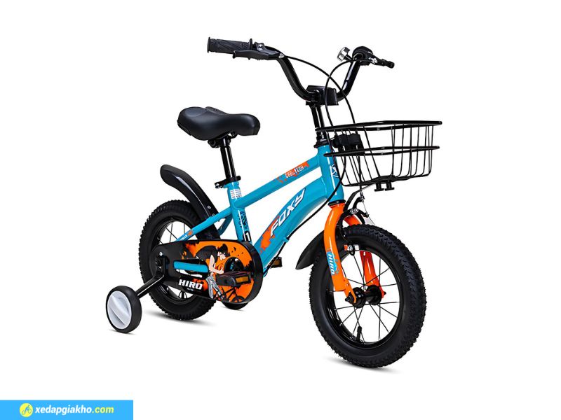 Xe Đạp Trẻ Em Bé Trai Foxy Hiro 1 12 Inch 12 Khung xe sử dụng thép bền bỉ, chịu lực tốt