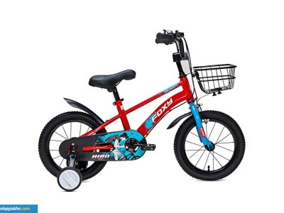 Xe Đạp Trẻ Em Bé Trai Foxy Hiro 2 14 Inch Đỏ Xanh Dương