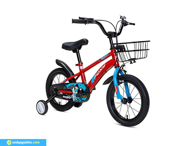 Xe Đạp Trẻ Em Bé Trai Foxy Hiro 2 14 Inch 10 Xe đạp Foxy Hiro 2 14 Inch thiết kế cho bé trai từ 3 đến 5 tuổi