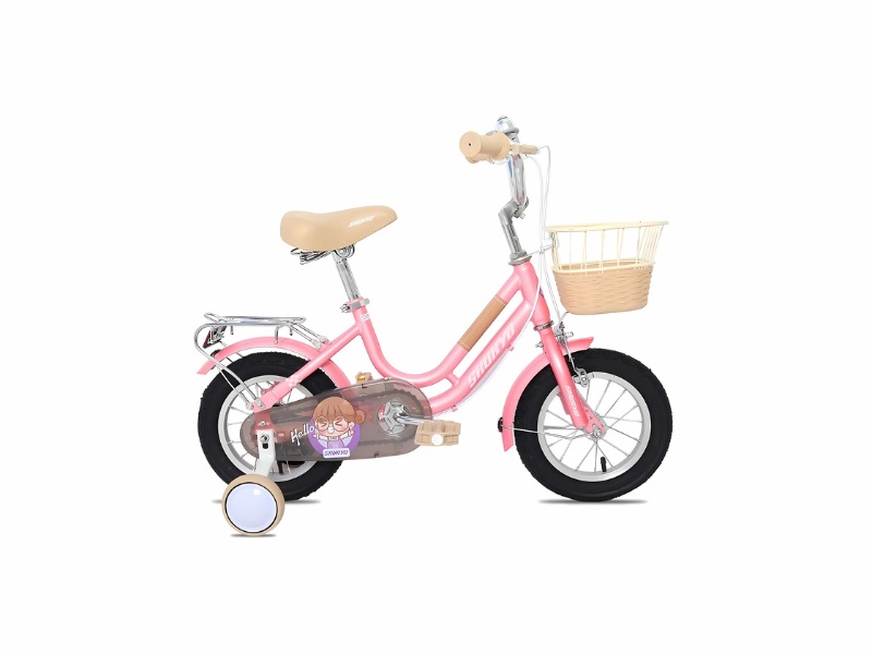 Top Mẫu Xe Đạp Màu Hồng Dễ Thương Khiến Bé Gái Mê Tít 7 Xe đạp trẻ em bé gái Shukyo S1 16 Inch phù hợp cho bé từ 3-5 tuổi