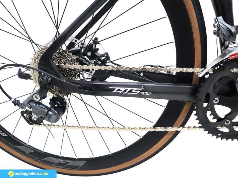 Xe Đạp Đua QT Bike GTS700 - Khung Nhôm, Shimano Claris 12 Xe thống truyền động Shimano mượt mà