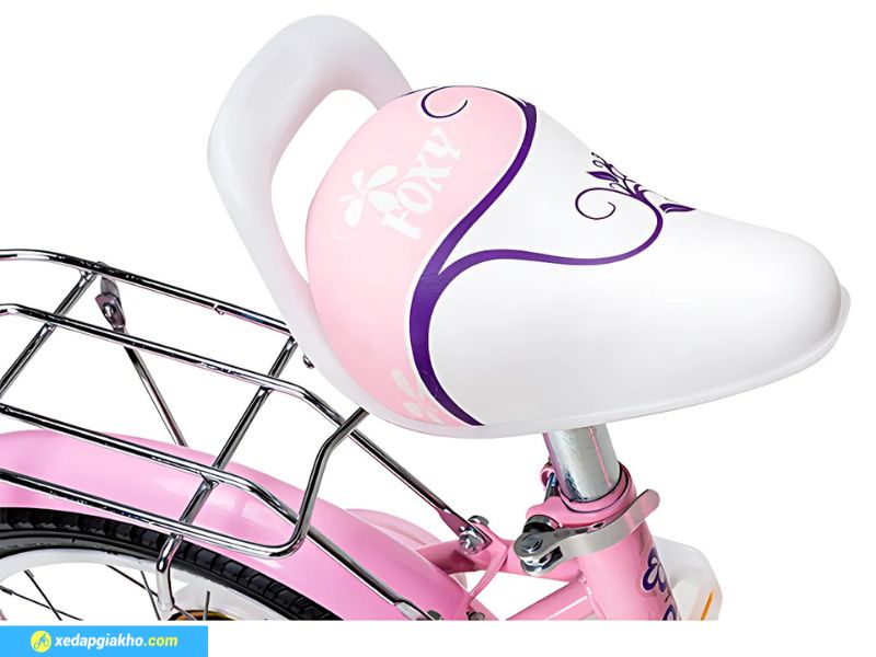 Xe Đạp Trẻ Em Bé Gái Foxy Katy 2 14 Inch 14 Yên xe mềm mại tạo cảm giác thoải mái