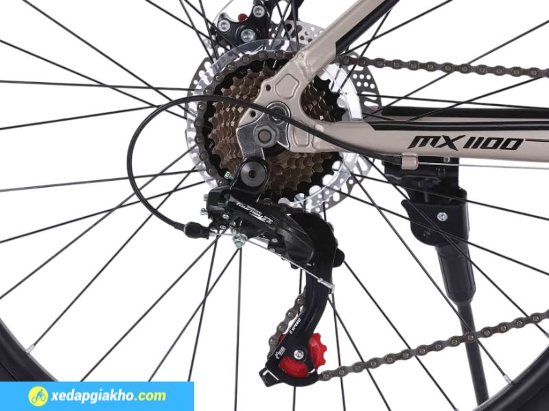 Xe Đạp Địa Hình MTB Life MX1100 26 Inch - Phanh Đĩa | Shimano 13 Bộ líp 7 tầng giúp người lái kiểm soát được tốc độ