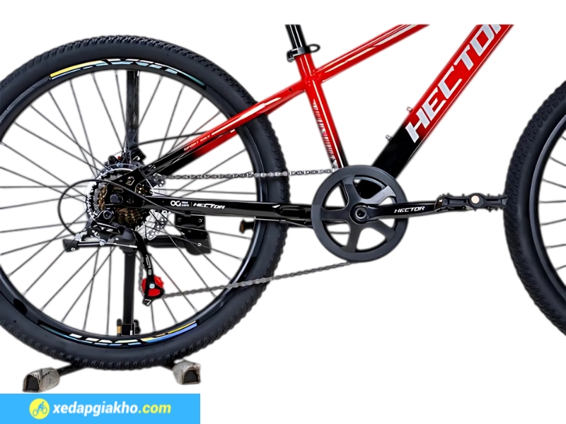 Xe đạp Hector Strong 2 24 inch sử dụng bộ truyền động shimano 1x7s