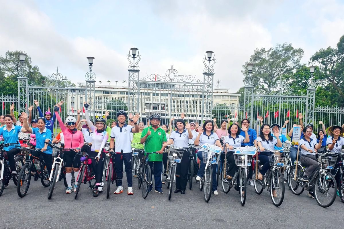 Diễu Hành Đạp Xe Mừng Thành Lập Phường Bến Thành 6 Hành trình di chuyển đến các khu vực văn hóa ý nghĩa