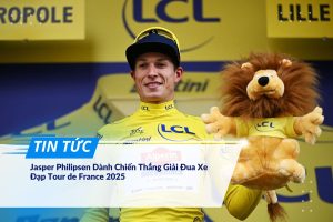 Jasper Philipsen dánh chiến thắng giải đua xe đạp Tour de France 2025